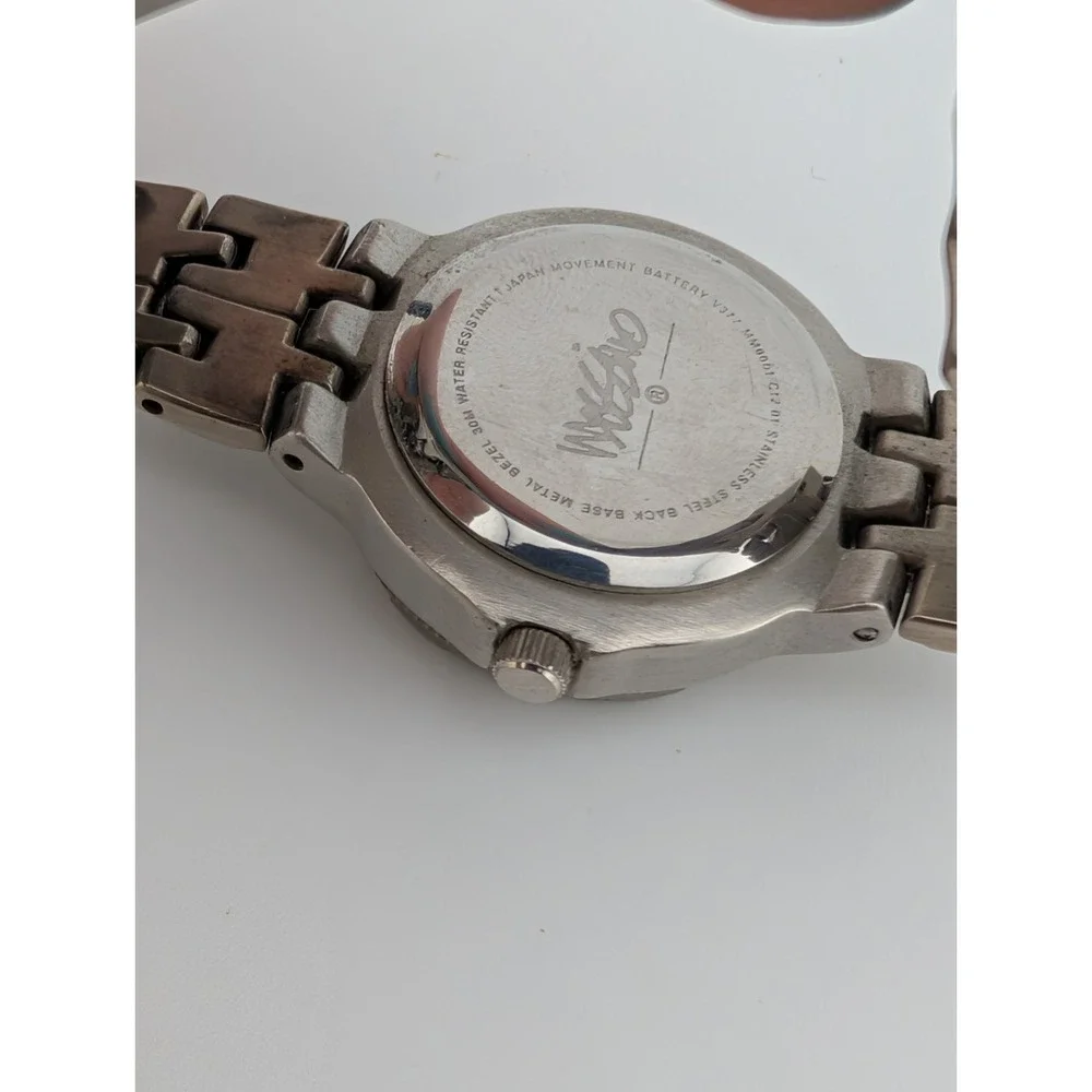 Vintage Mossimo Watch Women 28mm Case Blue Dial 6.5
